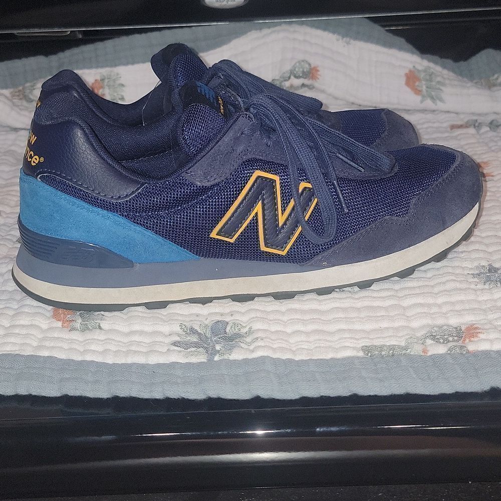 New Balance 515 Shoes Mens Blue Yellow Classic Sneakers ML515OTS Size 11